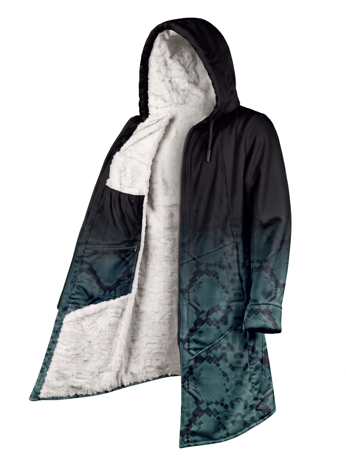 Teal Snake Ombré Ultra Cloak